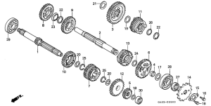 NSR75 Трансмиссия