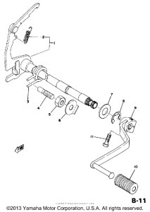 DT125C Вал переключения
