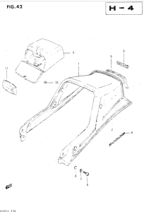 GSX500 Обтекатель сидения
