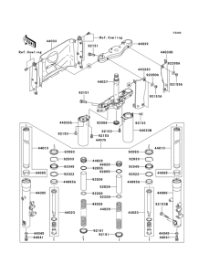 VN1600 Вилка передней оси