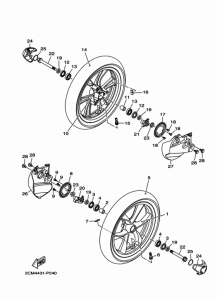 MW125A Переднее колесо