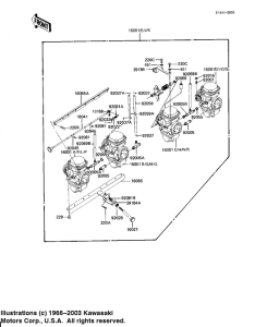 KZ1100 Carburetor assy