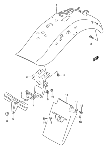 VS1400 Заднее крыло