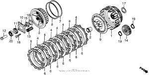 CB650 Сцепление
