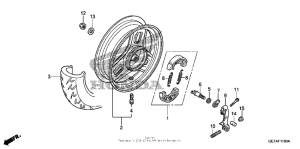 CHF50 Переднее колесо
