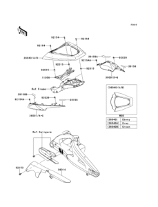 ZX1000 Боковые обтекатели