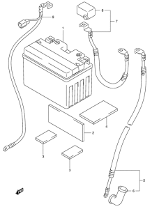 SV650 Аккумулятор