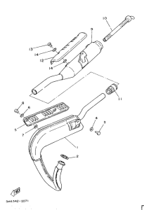 DT50MX Выхлопная система