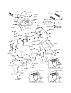 KLE500 Cowling(1 / 2)(kle500-a6)
