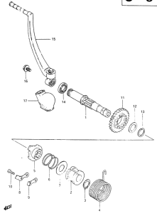 RM465 Ножной стартер