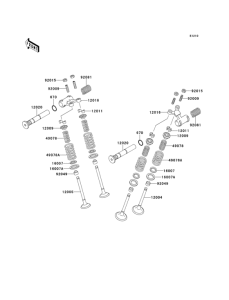 KLE500 Клапана