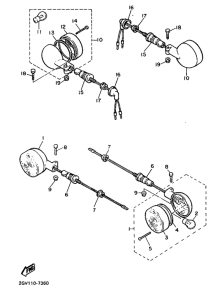 XV535SE Поворотники