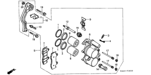 CR250R Передний суппорт