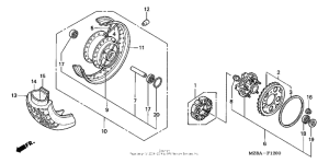 VT600CD Переднее колесо