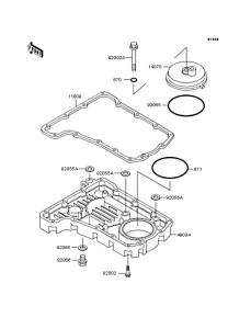 ZR750 Поддон картера