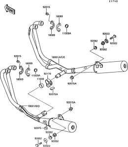 ZX1000 Глушитель