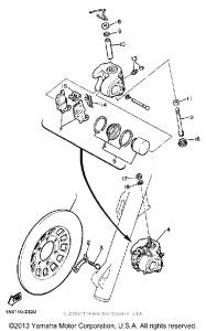 XJ650K Передний суппорт
