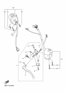 XJ6F FZ6RZ Interruptor  manillar&palanc