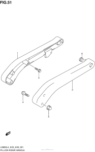 LS650 Pillion Rider Handle