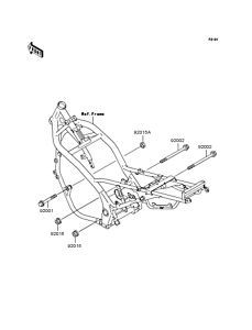 ZR250 Рама ,крепежные детали