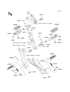ZX636 Подножки