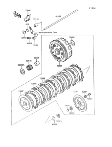 VN750 Сцепление