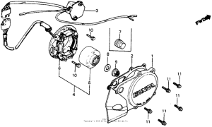 CR125R Alternator + c.d.i. unit 81-82