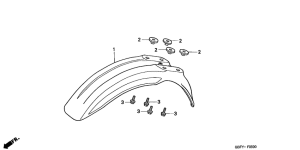 CR80R Переднее крыло