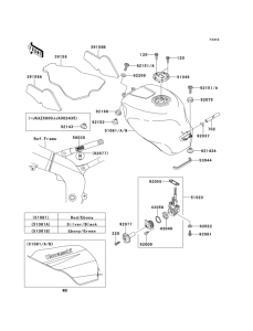 ZX600 Fuel tank(zx600-j1h)