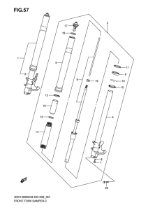 GSX1300BK Демпфер передней вилки