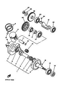 DT200U DT200UW Коленчатый вал и Поршень