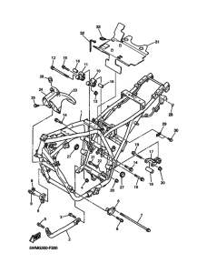 XJR1300 Frame comp
