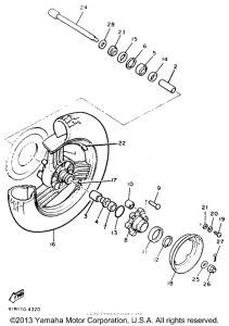 XVZ12DKC2 Переднее колесо