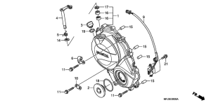  Крышка картера правая