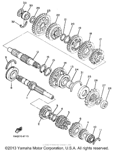 FZR400U Трансмиссия