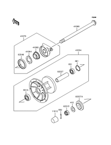 KLE500 Переднее колесо