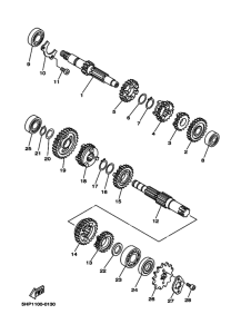 TTR125E Трансмиссия