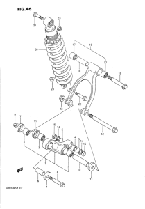 DR650 Втулки заднего рычага