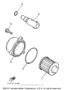 XZ550RJ Маслянный фильтр