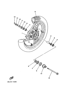 RZ250R ﾌﾛﾝﾄﾎｲｰﾙ