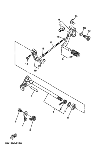 YBR250 Вал переключения