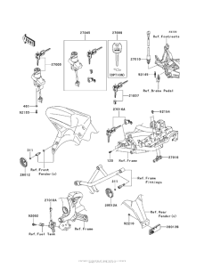 KLE650 Замок зажигания