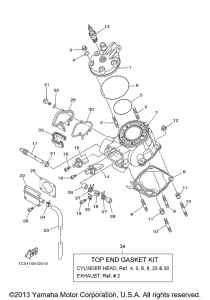 YZ125B1 Головка цилиндров