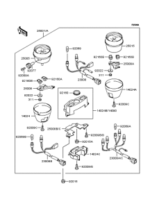 ZR400 Спидометр