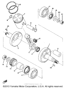 GT80MXB Коленвал и поршни