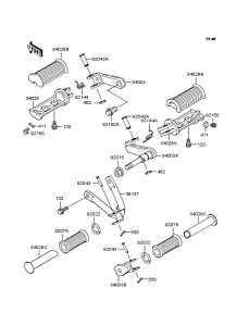 BJ250 Подножки