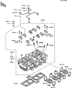 ZX600 Головка цилиндров