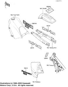 KX125 Наклейки