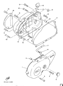 TY80 Крышка картера двигателя