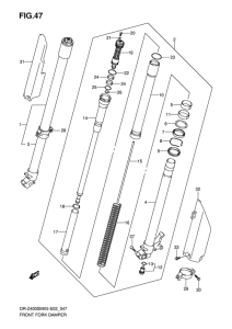 DR-Z400 Демпфер передней вилки